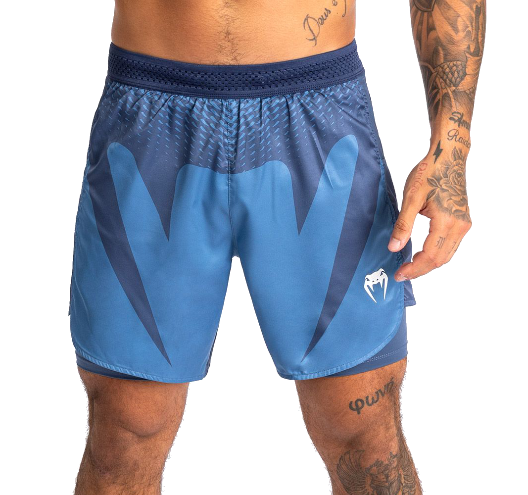 Venum Attack Fight Shorts - Navy Blue