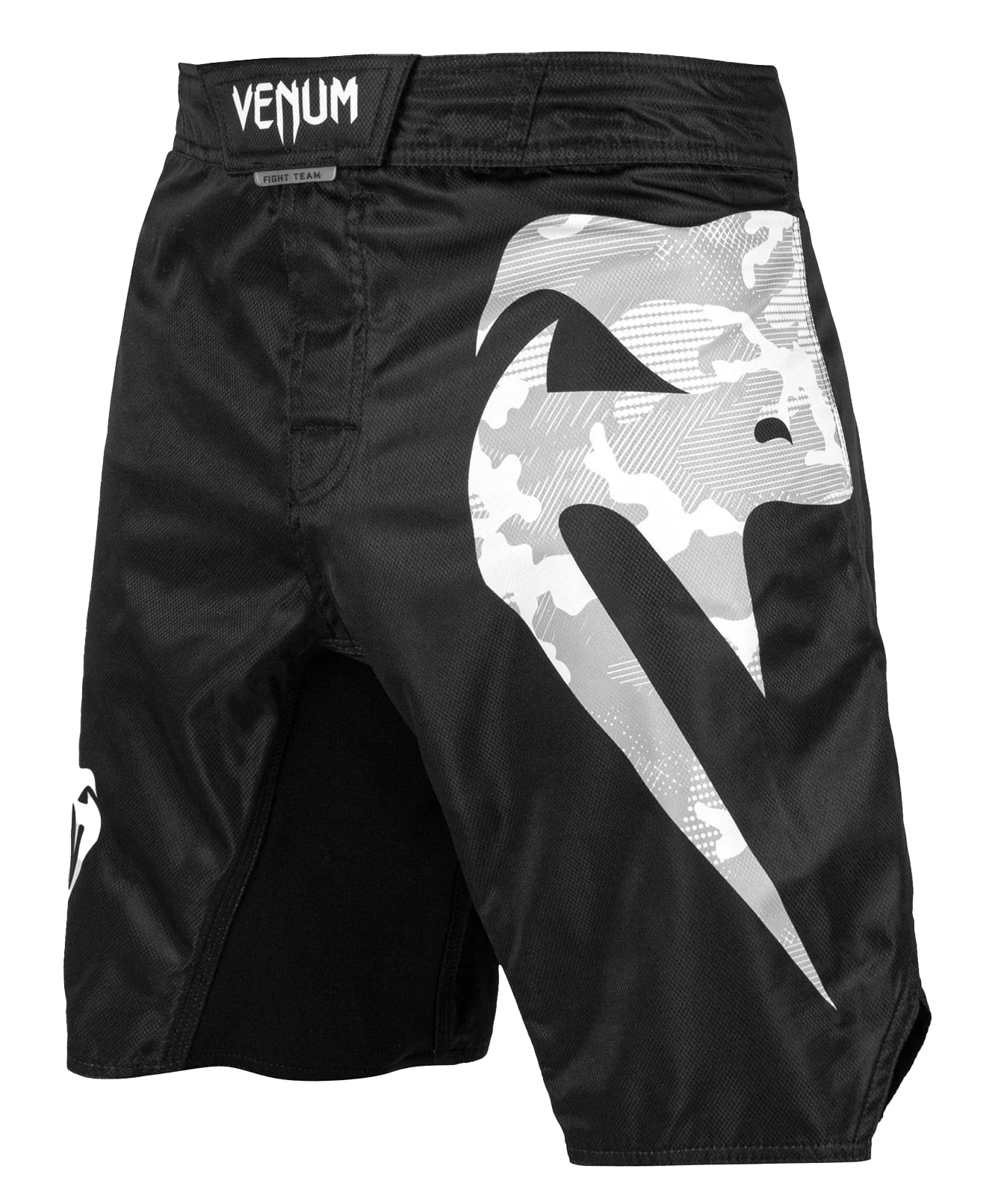 Venum Light 3.0 Fightshorts (Black/White Camo)