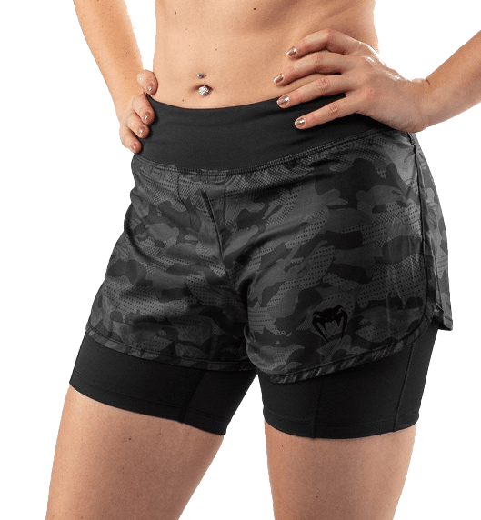 Venum Defender Hybird Compression Shorts (Womens) - Black/Black