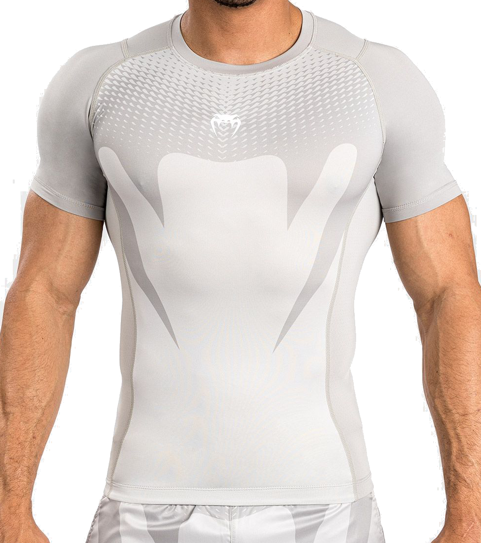 Venum Attack S/S Rashguard - Sand