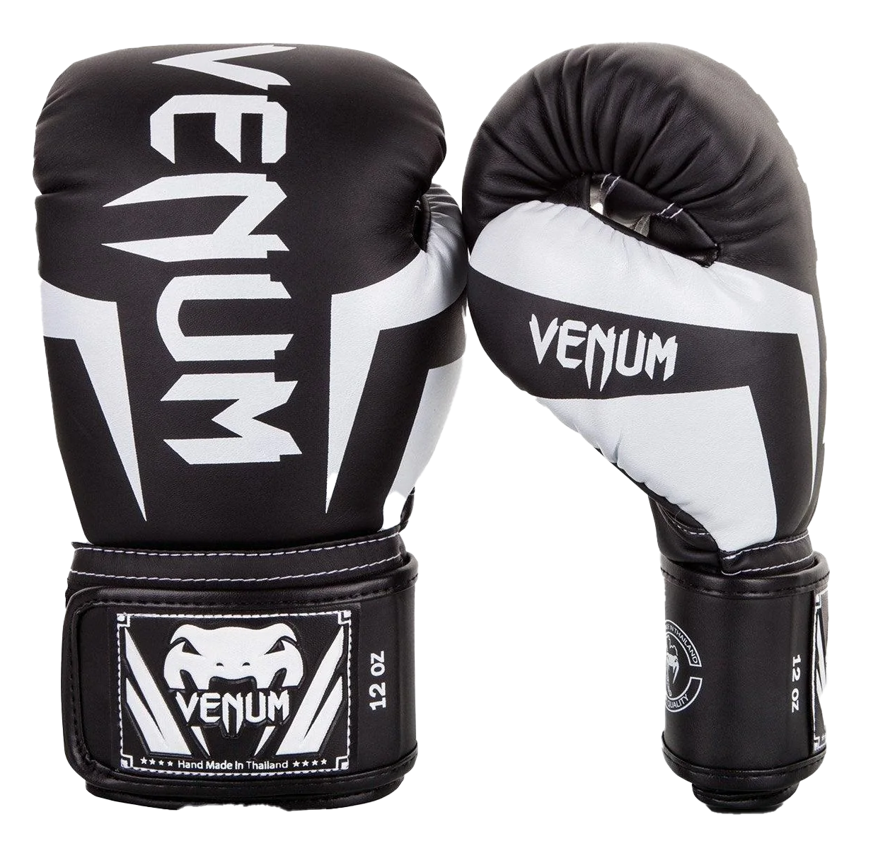 Venum Elite Boxing Gloves - Black/White