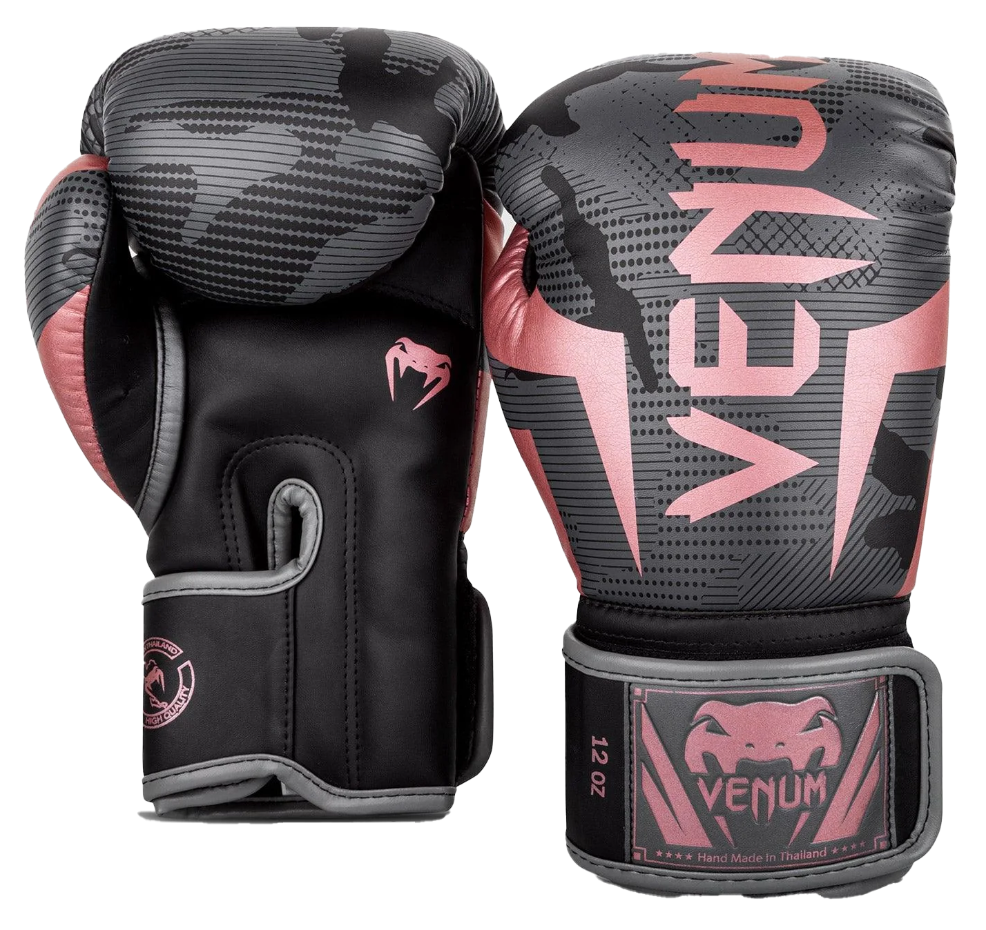 Venum Elite Boxing Gloves - Camo/Pink